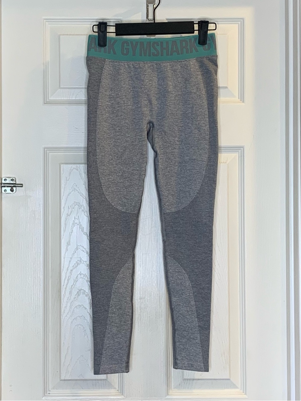 Gymshark Flex Leggings Size Small in Charcoal Marl/Teal